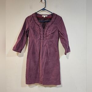 Boden purple velvet dress